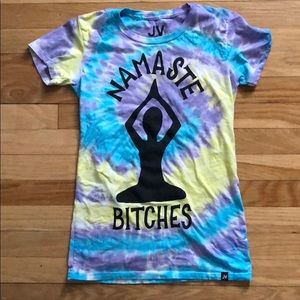 🌈Namaste B*tches tee, tie dye funny EUC